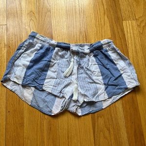 Blue and Shite Shorts